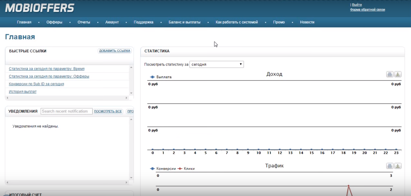Скриншот (снимок экрана) MobiOffers