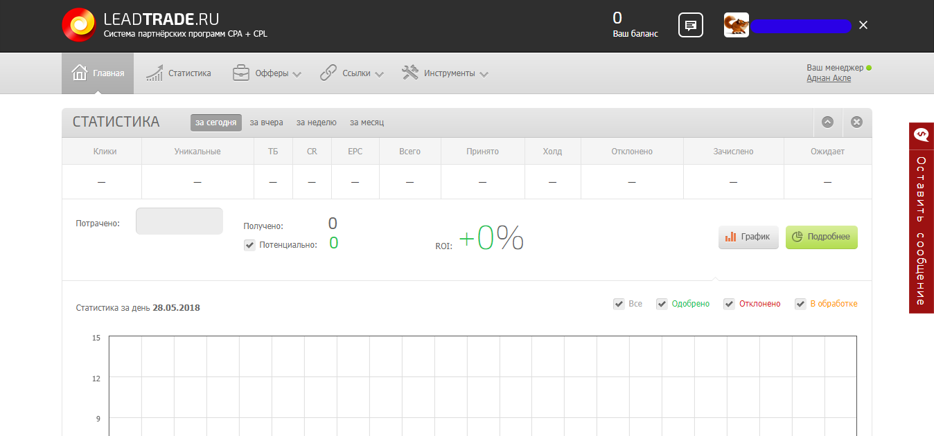 Скриншот (снимок экрана) LeadTrade