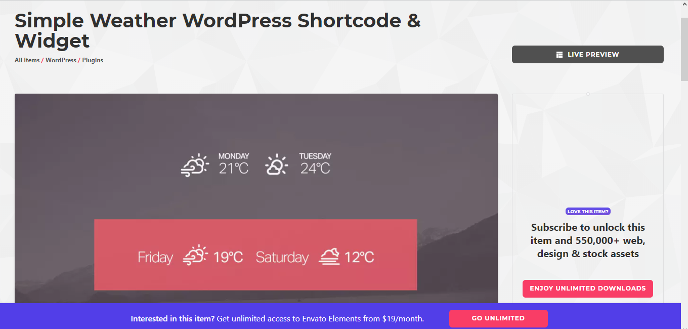 Скриншот (снимок экрана) ThemeForest