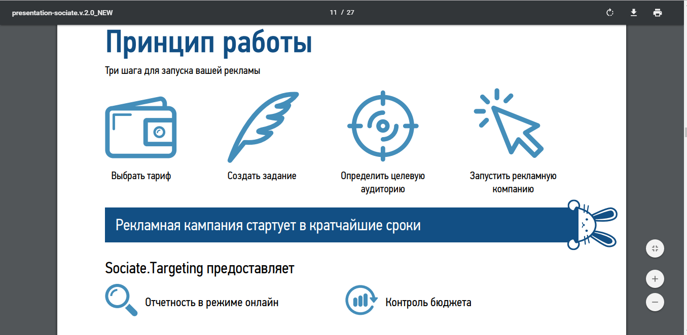 Скриншот (снимок экрана) Sociate