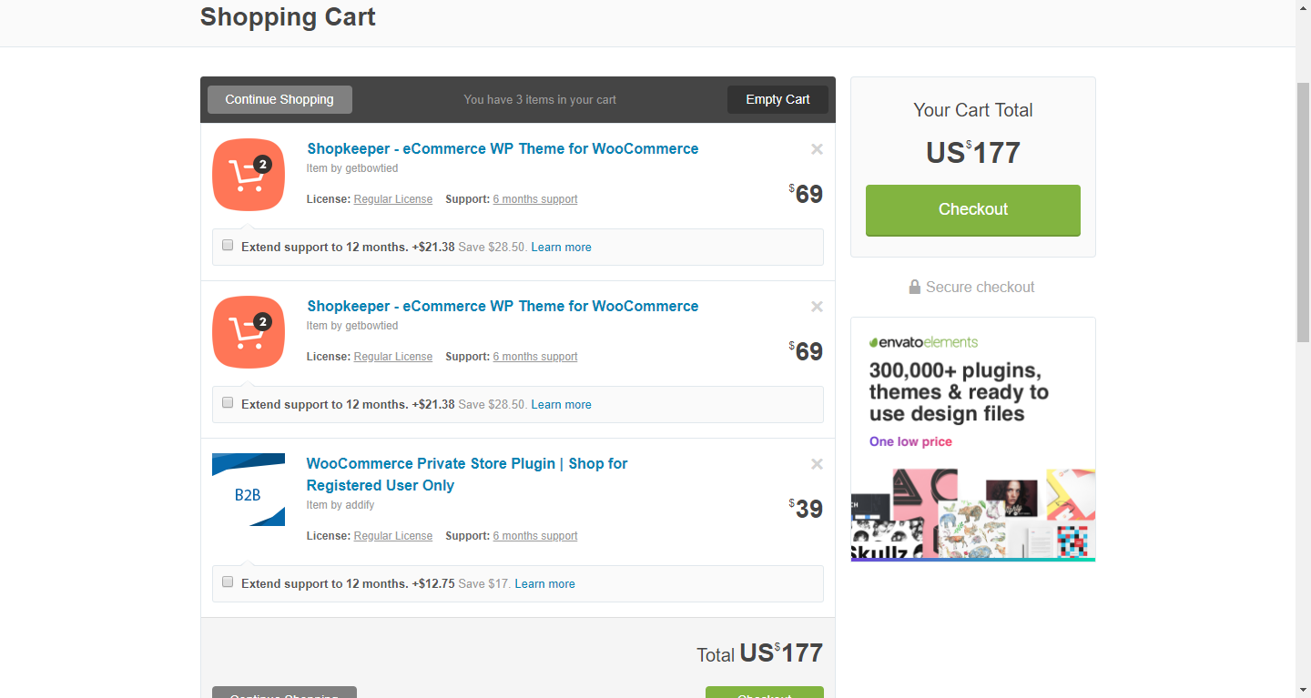 Скриншот (снимок экрана) CodeCanyon