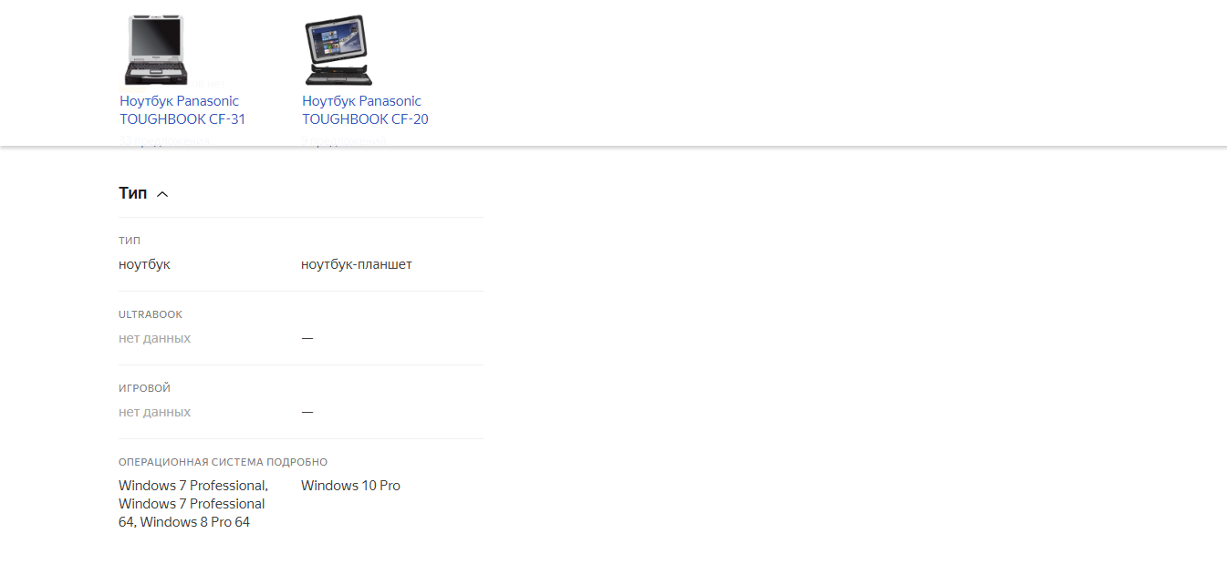 Скриншот (снимок экрана) Яндекс.Маркет