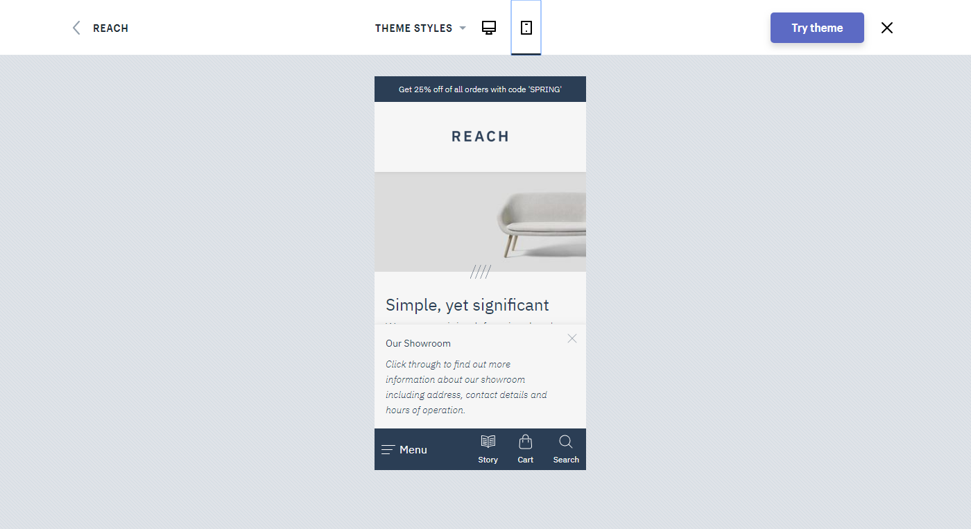 Скриншот (снимок экрана) Shopify Themes