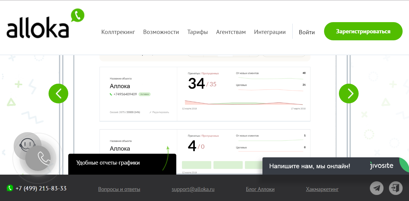 Скриншот (снимок экрана) Alloka
