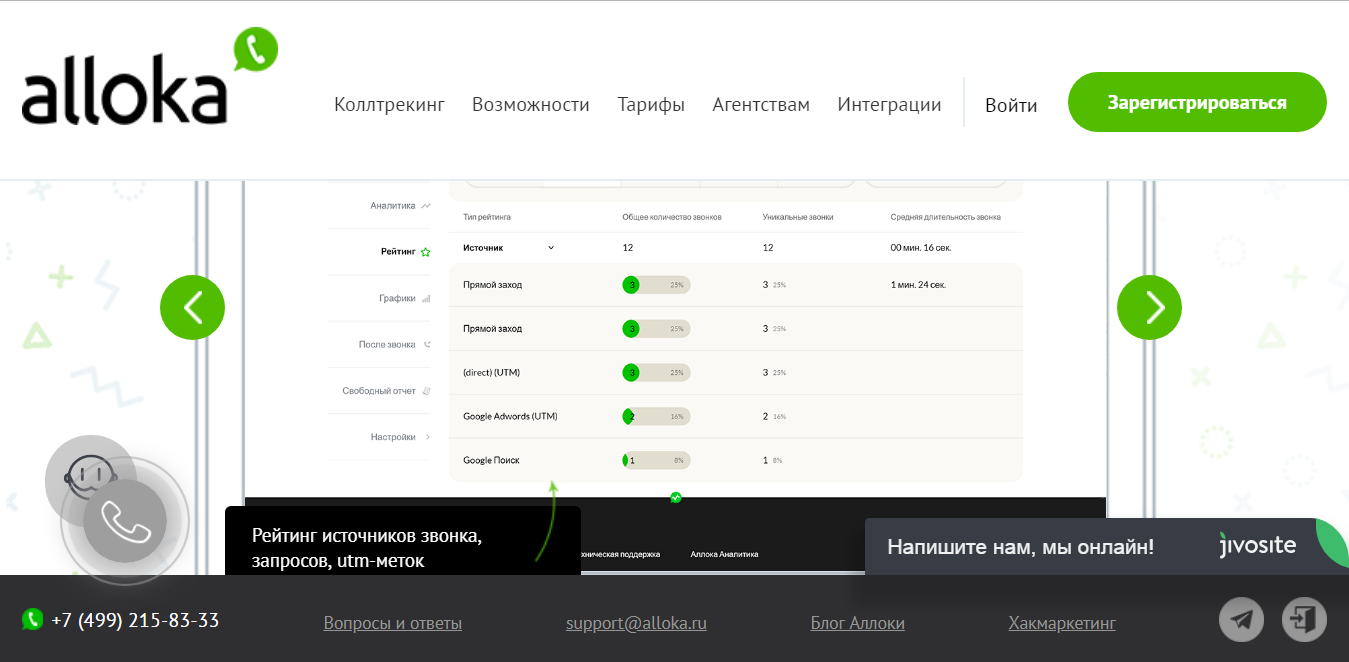 Скриншот (снимок экрана) Alloka