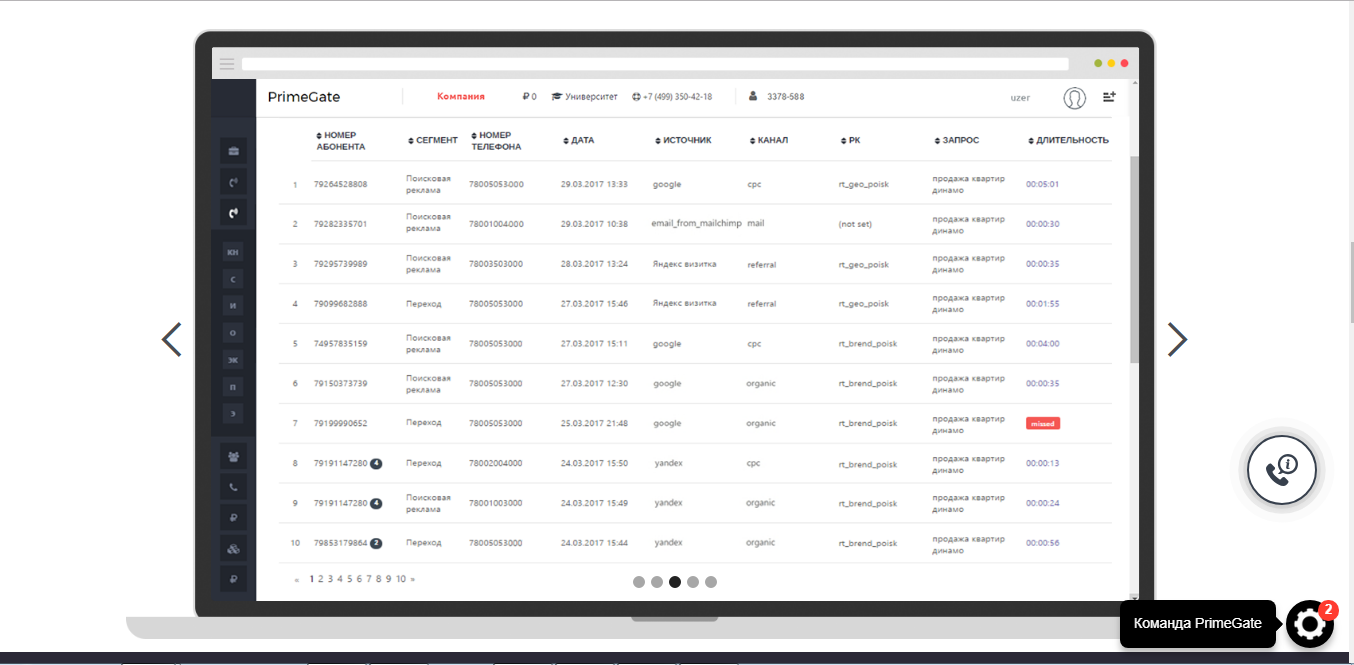 Скриншот (снимок экрана) PrimeGate