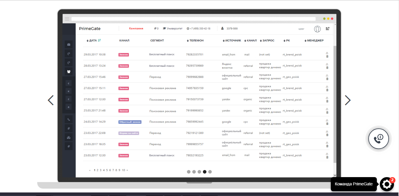 Скриншот (снимок экрана) PrimeGate