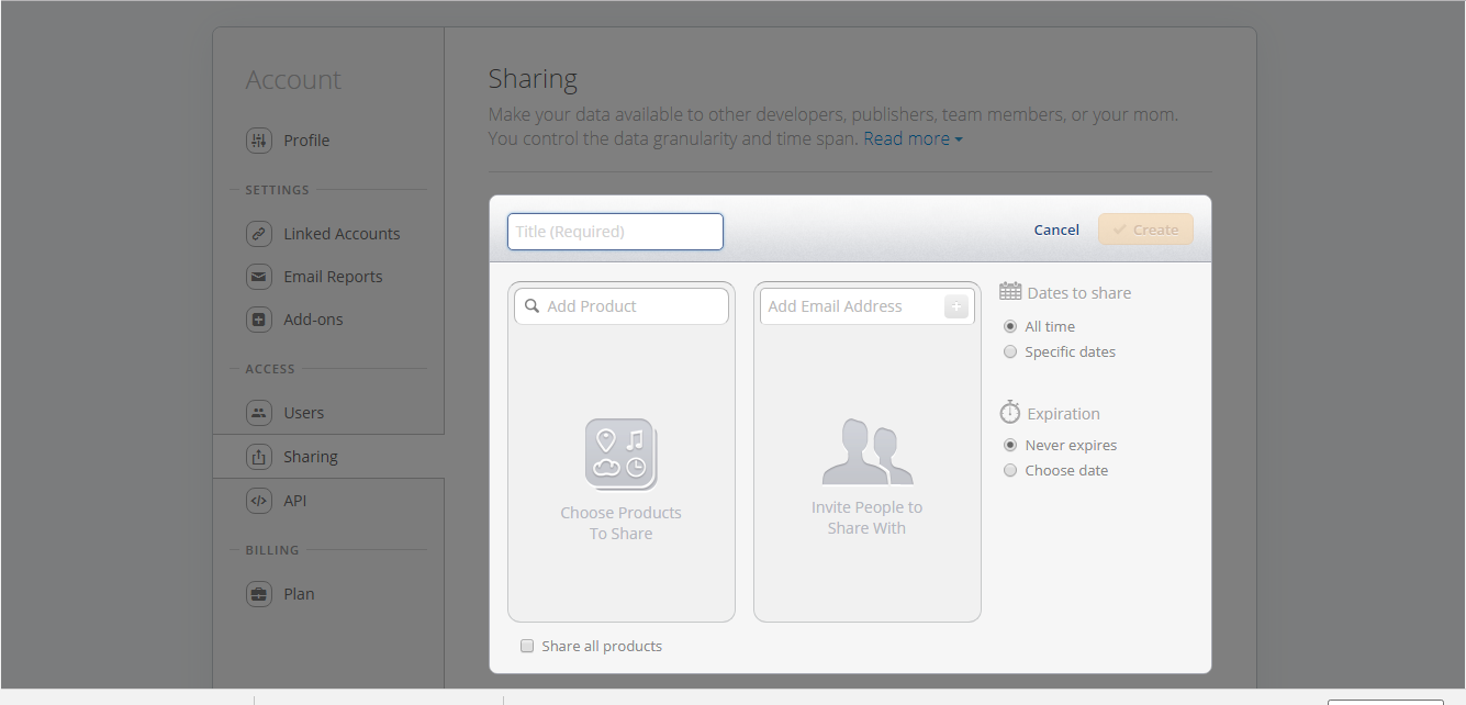 Скриншот (снимок экрана) Appfigures