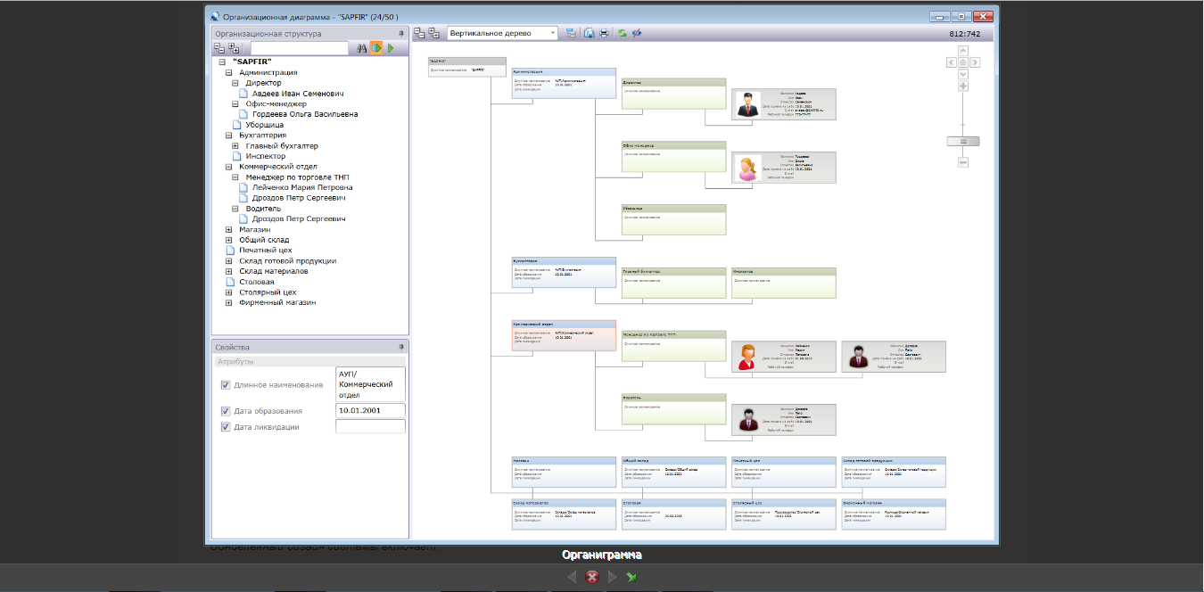 Скриншот (снимок экрана) Галактика ERP