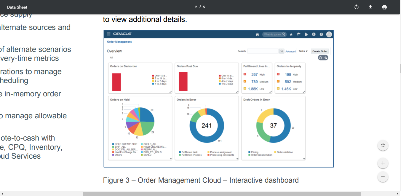 Скриншот (снимок экрана) Oracle ERP