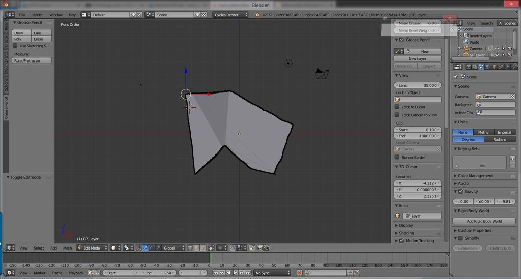 Скриншот (снимок экрана) Blender