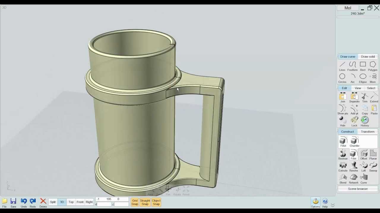 Скриншот (снимок экрана) MoI3D