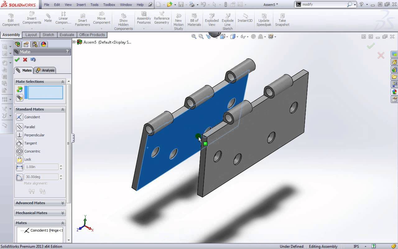 Скриншот (снимок экрана) SOLIDWORKS