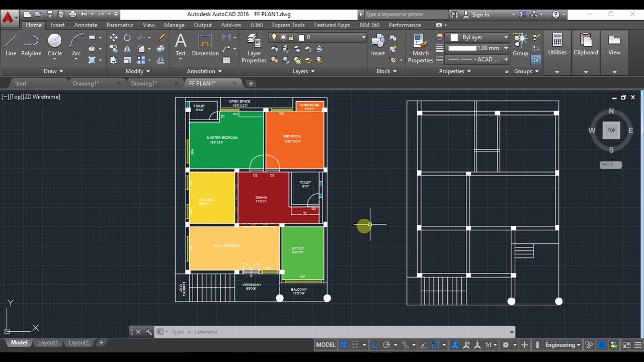 Скриншот (снимок экрана) AutoCAD