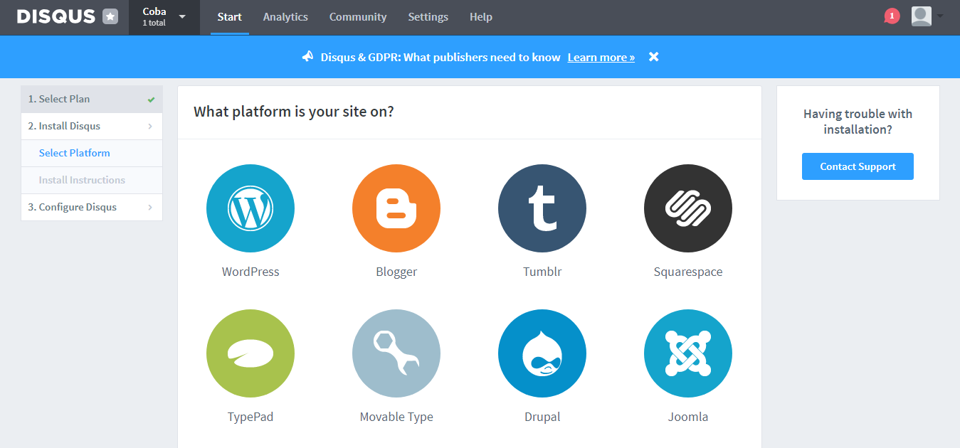 Скриншот (снимок экрана) Disqus