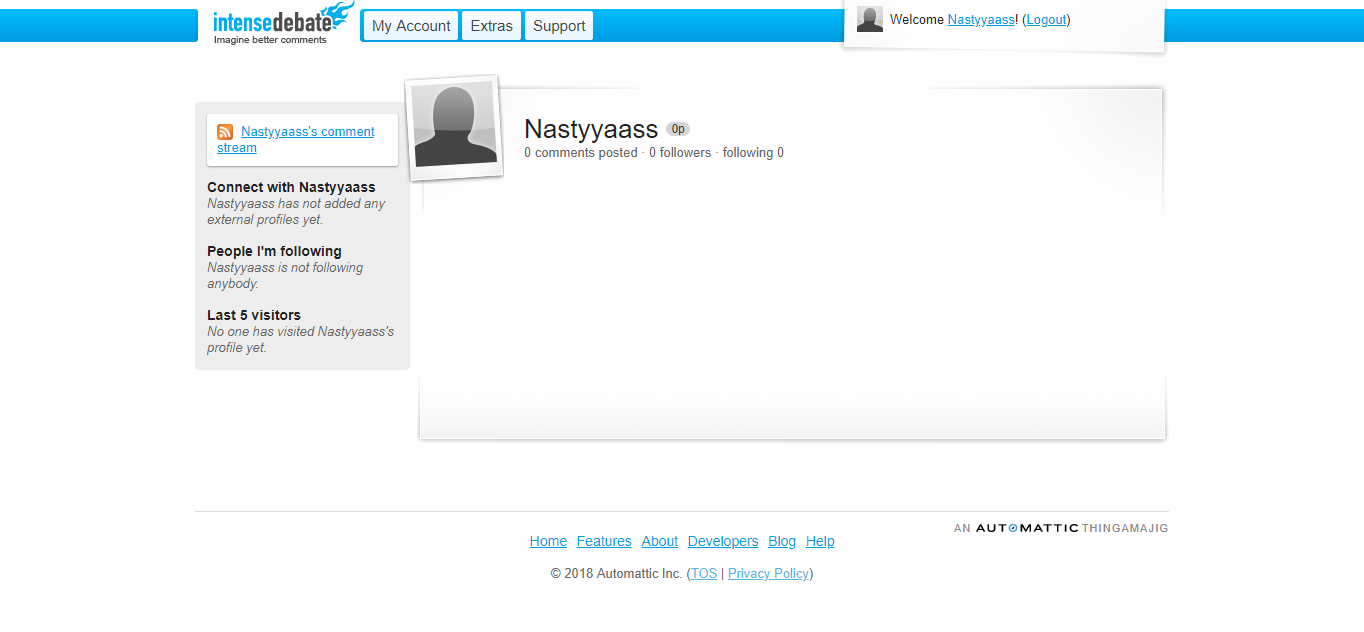 Скриншот (снимок экрана) IntenseDebate