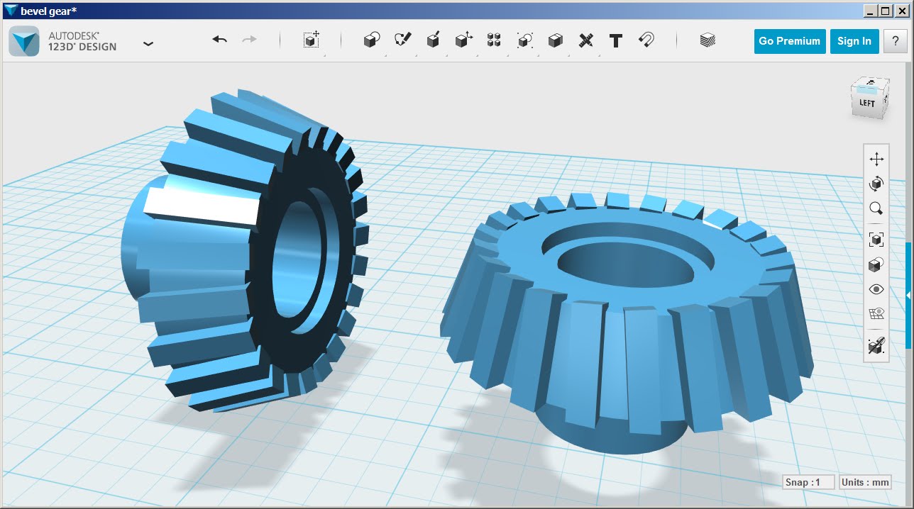 Скриншот (снимок экрана) 123D Design