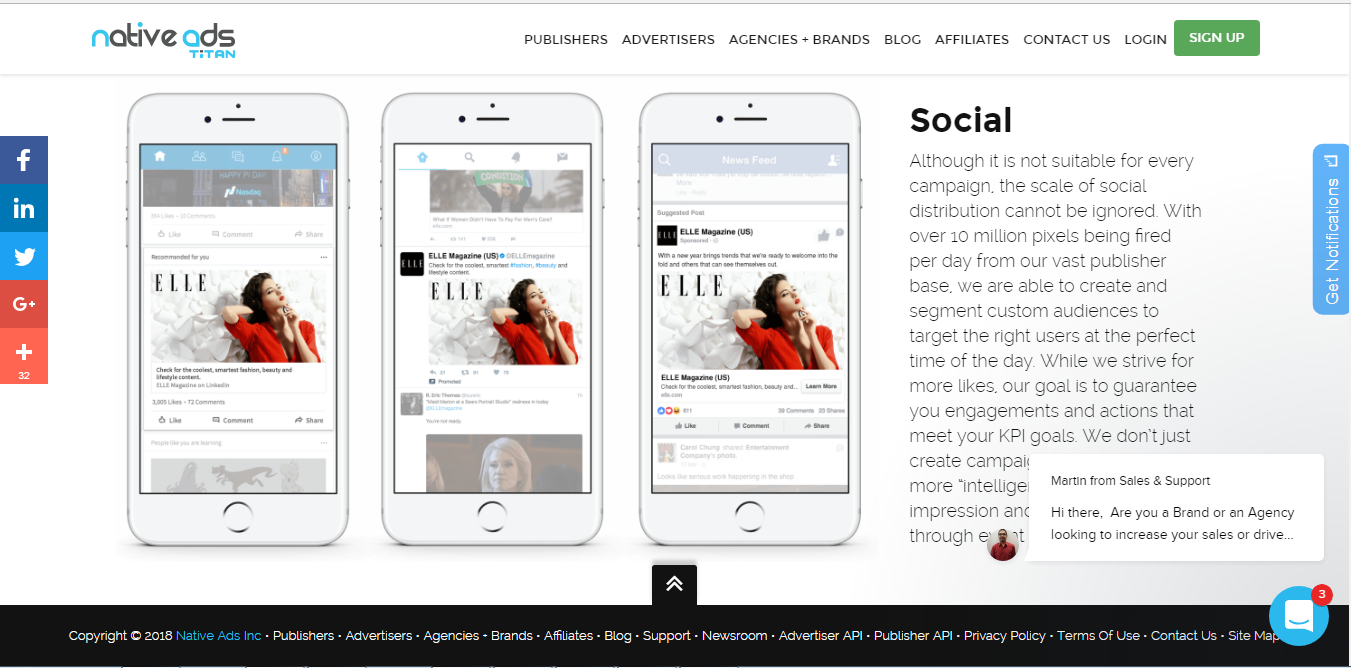 Скриншот (снимок экрана) Nativeads