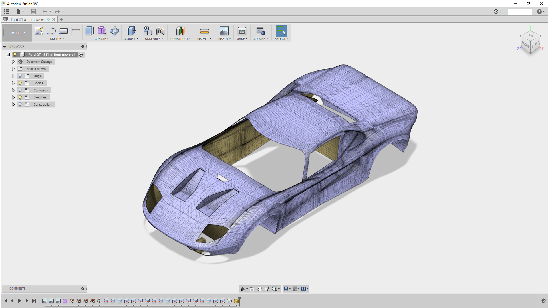 Скриншот (снимок экрана) Fusion 360