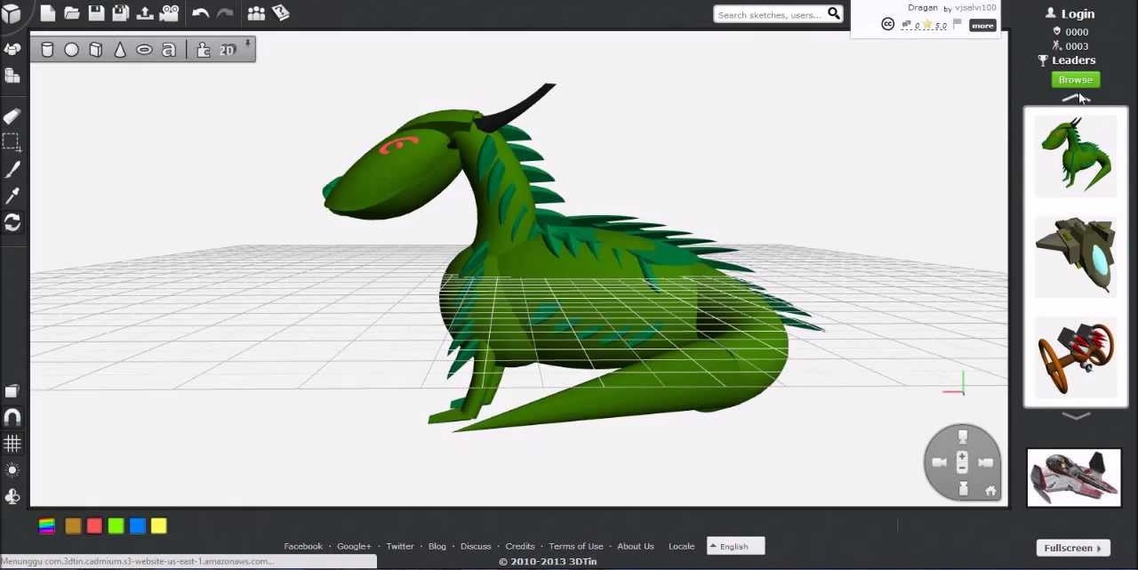 Скриншот (снимок экрана) 3DTin