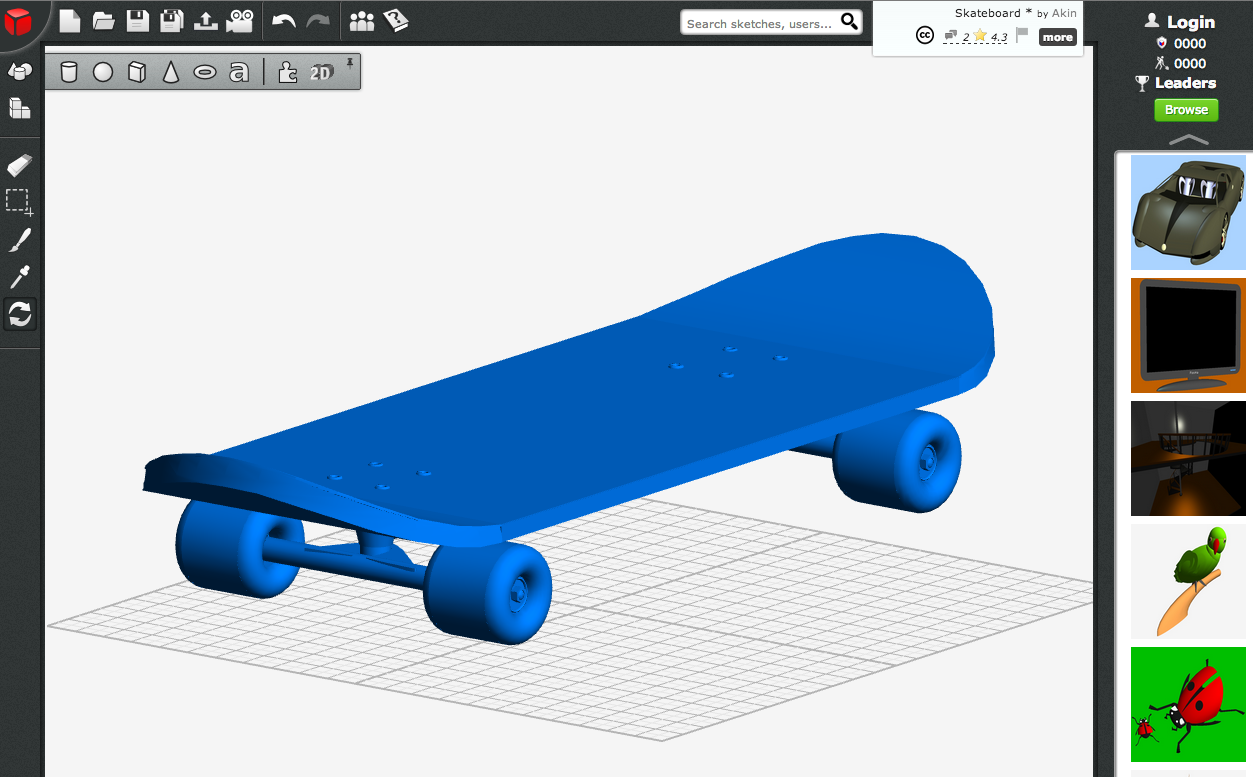 Скриншот (снимок экрана) 3DTin