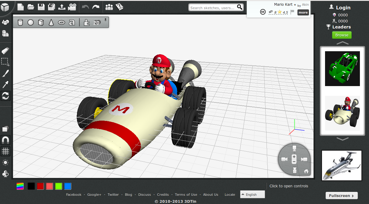 Скриншот (снимок экрана) 3DTin