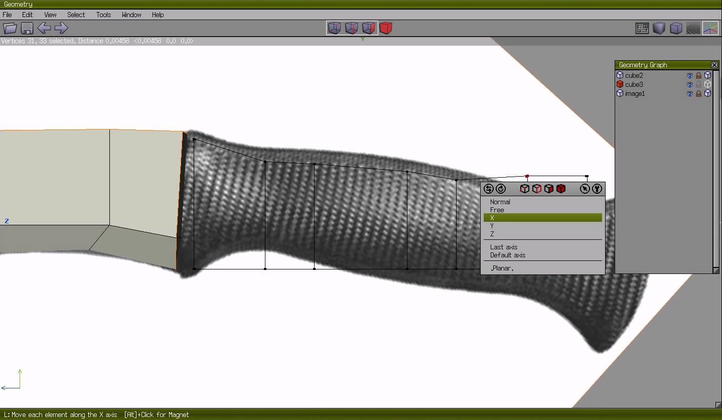 Скриншот (снимок экрана) Wings 3D