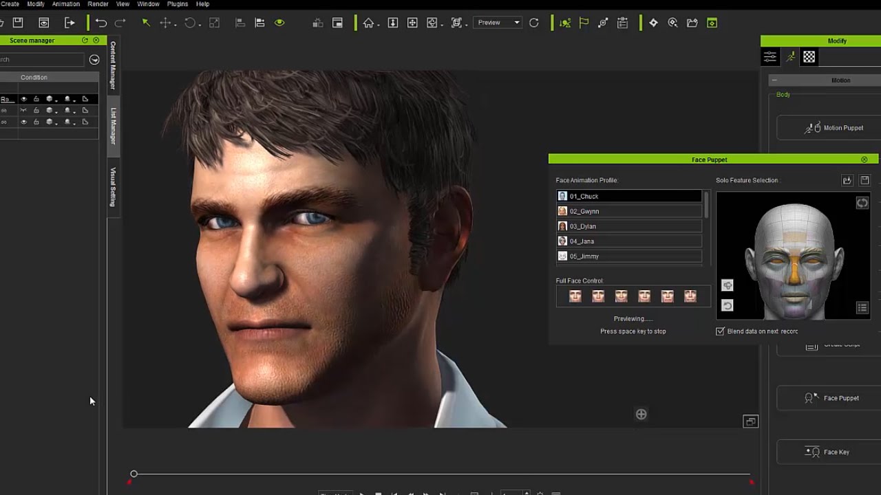 Скриншот (снимок экрана) iClone7