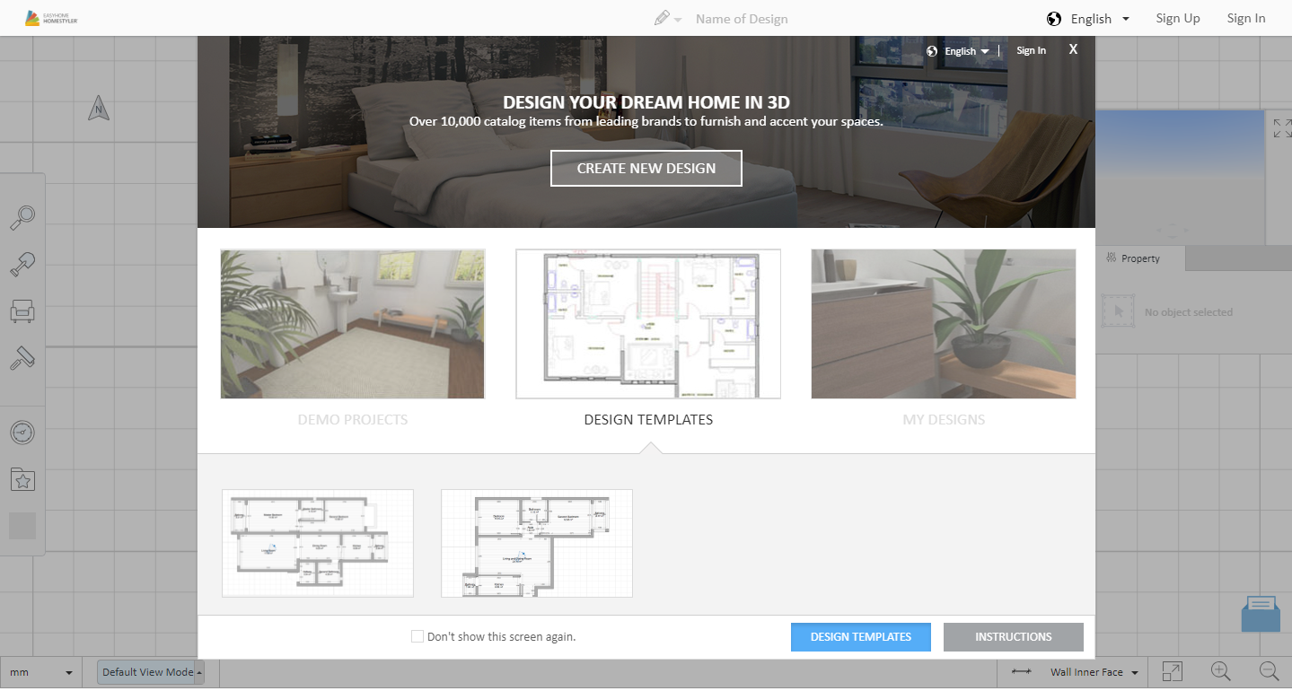 Скриншот (снимок экрана) Homestyler