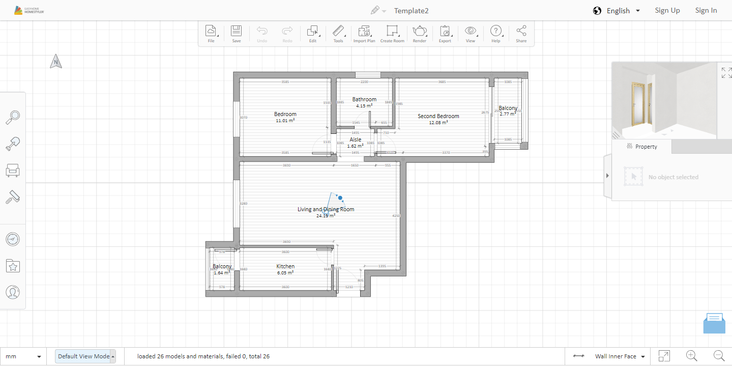 Скриншот (снимок экрана) Homestyler