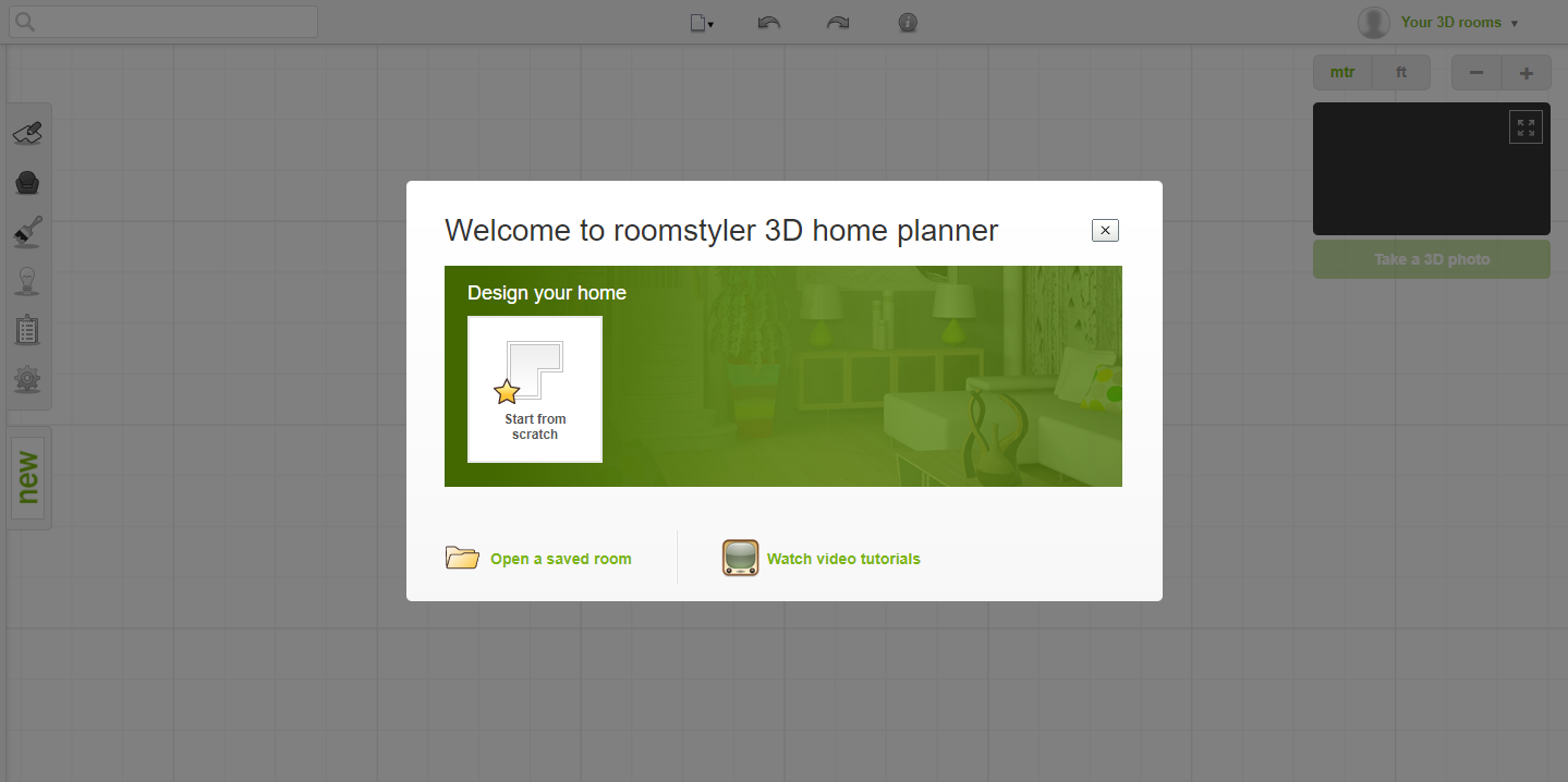 Скриншот (снимок экрана) Roomstyler