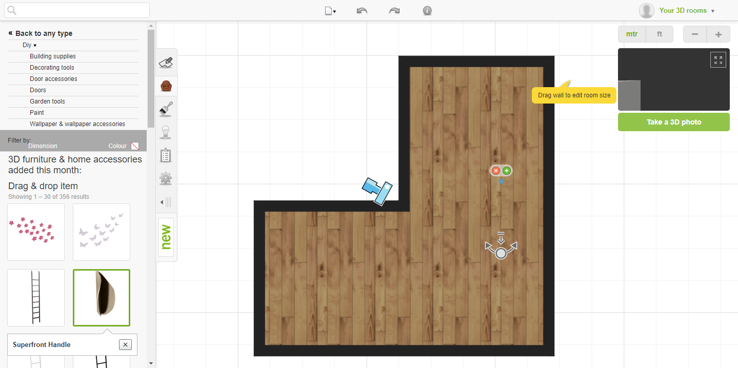 Скриншот (снимок экрана) Roomstyler