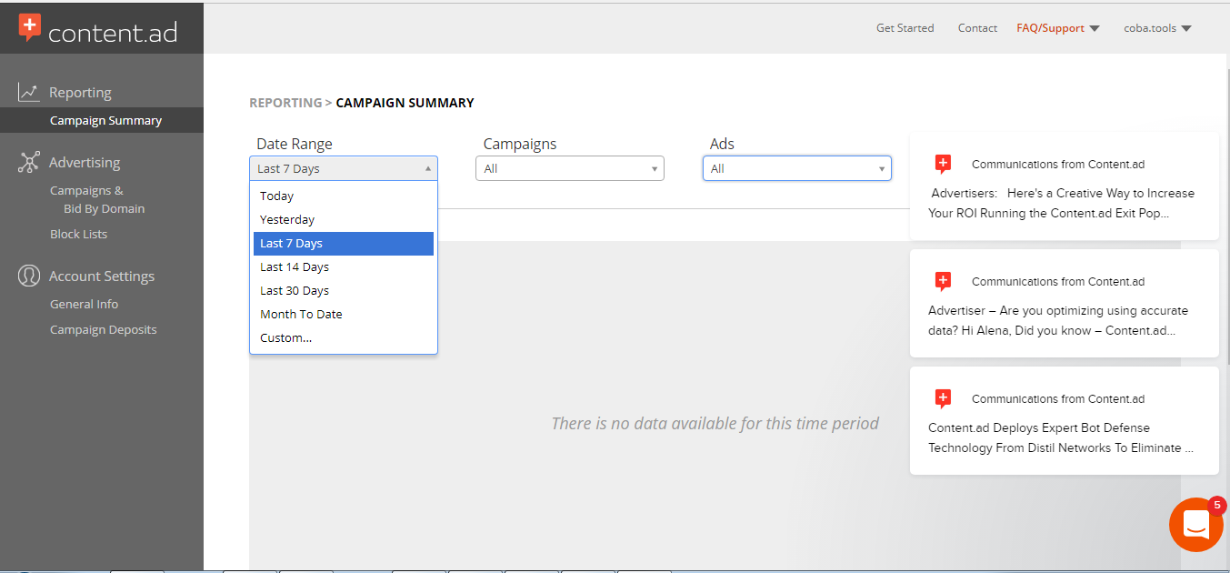 Скриншот (снимок экрана) Content.ad
