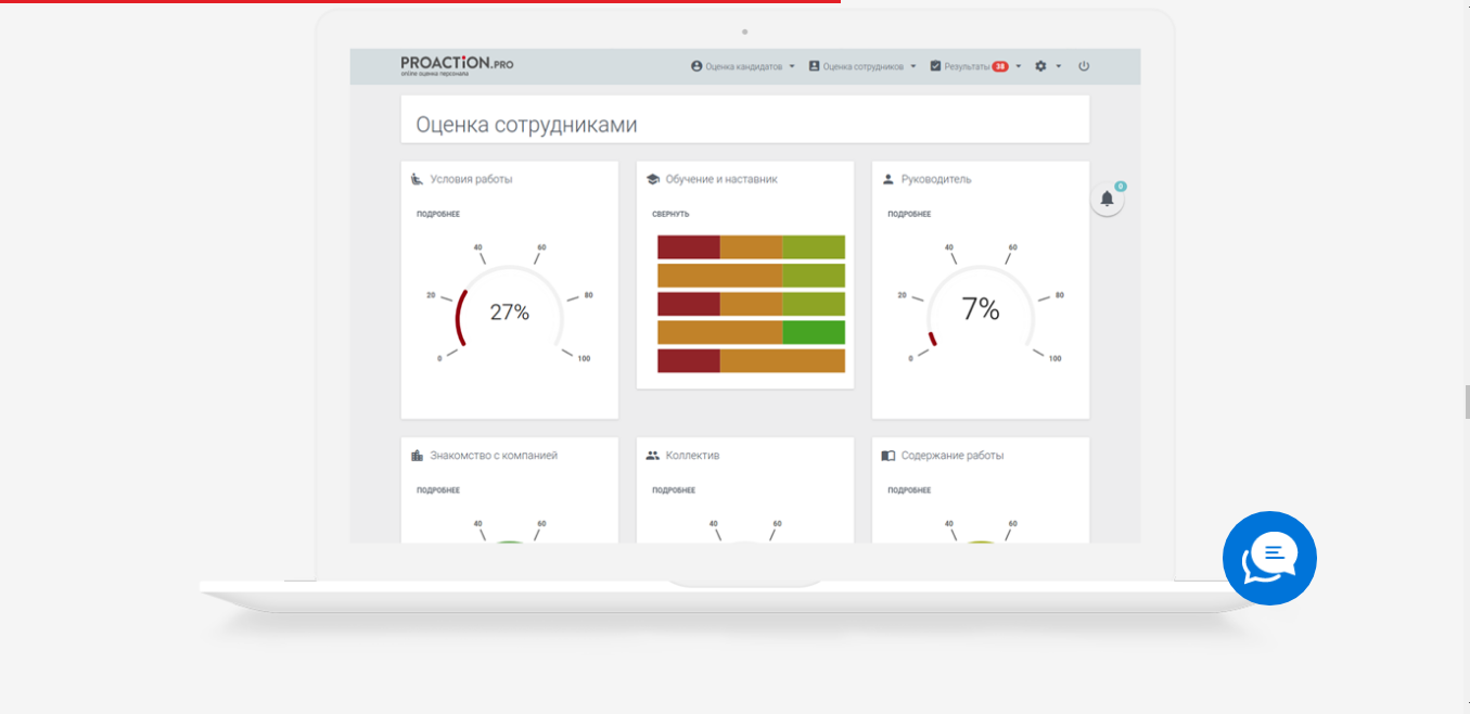 Скриншот (снимок экрана) Proaction