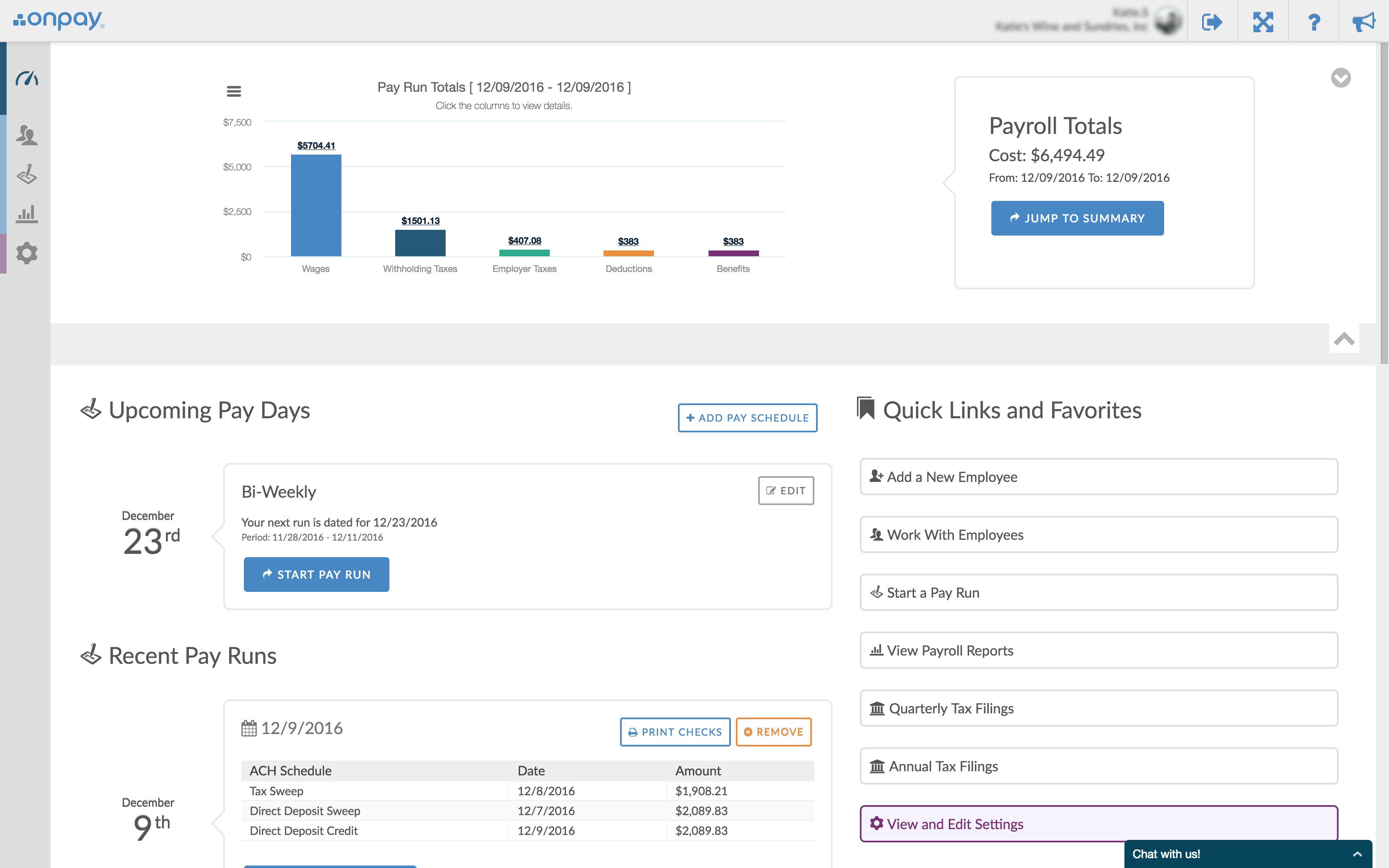 Скриншот (снимок экрана) Onpay