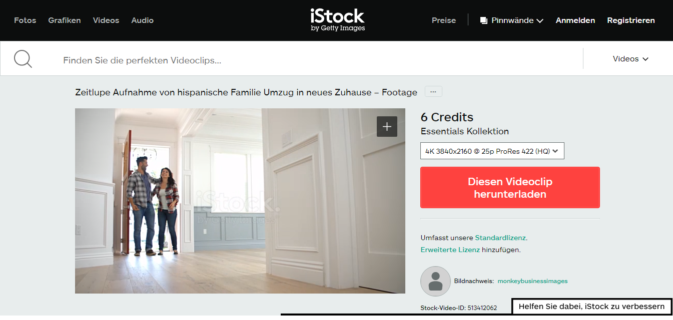 Скриншот (снимок экрана) iStockphoto