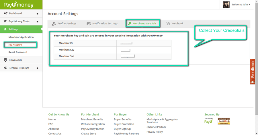 Скриншот (снимок экрана) PayU