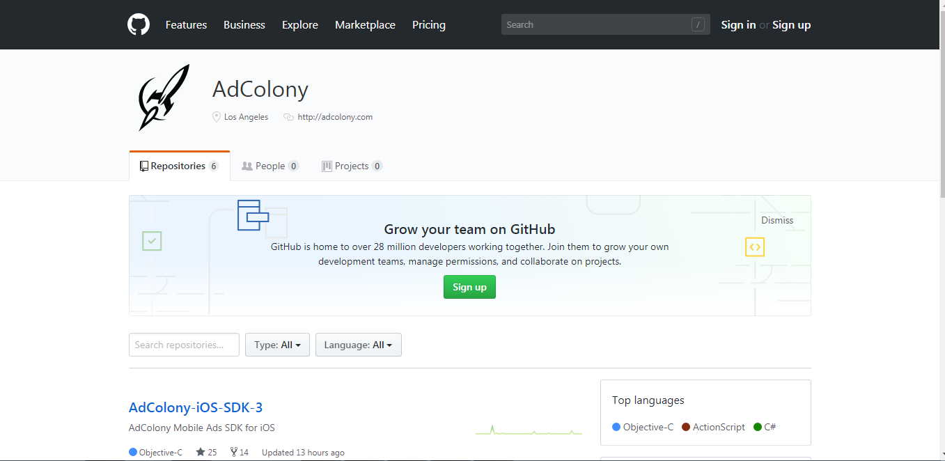 Скриншот (снимок экрана) AdColony