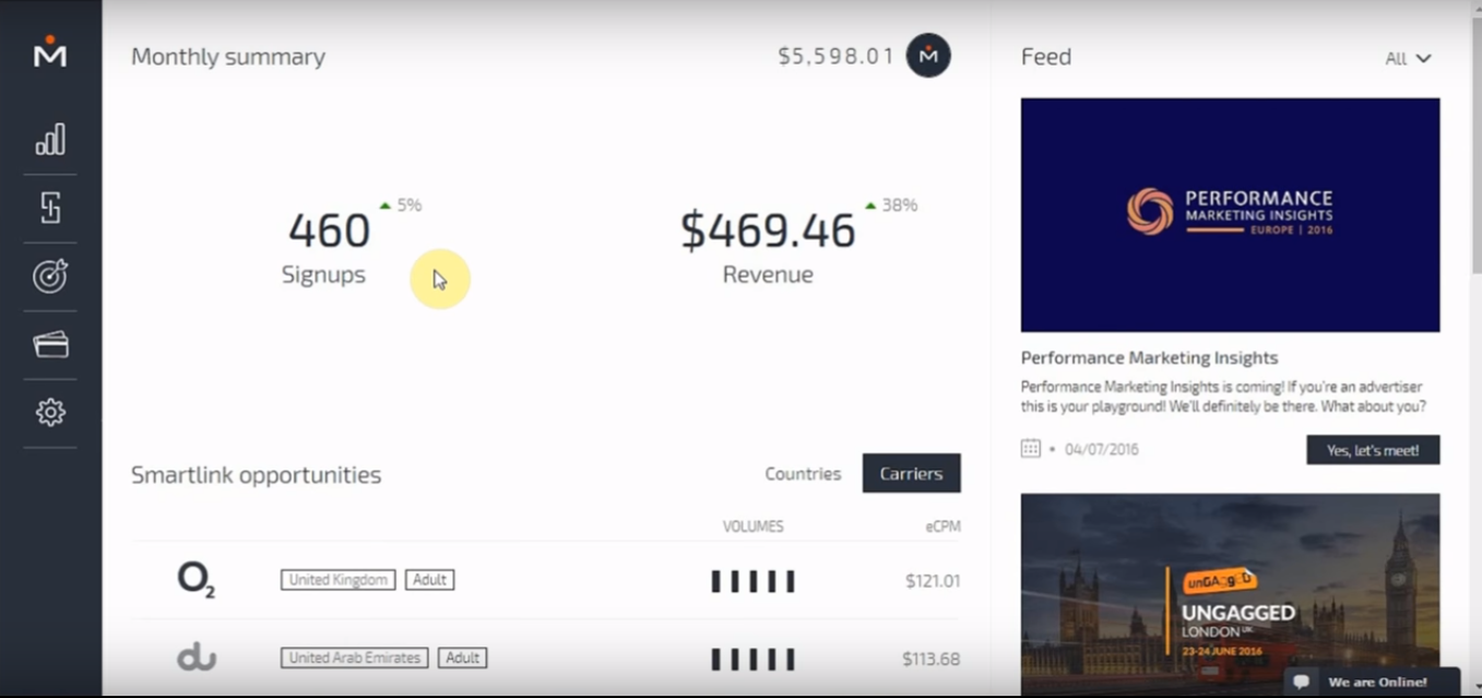 Скриншот (снимок экрана) Mobidea