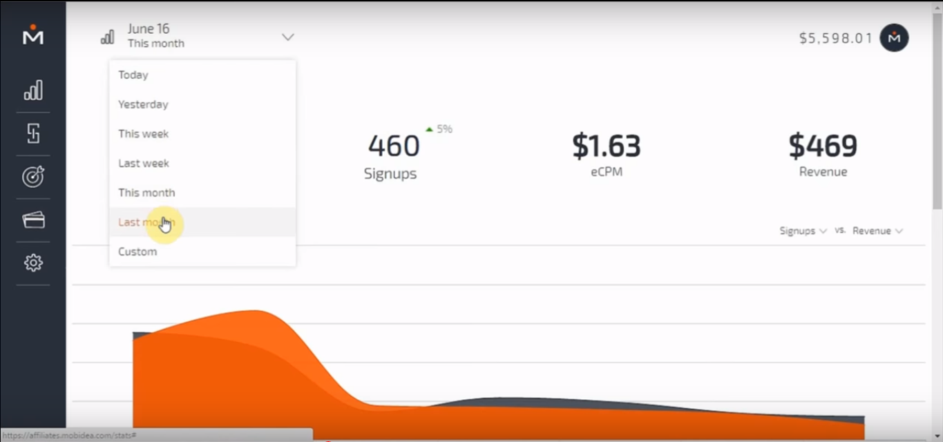 Скриншот (снимок экрана) Mobidea