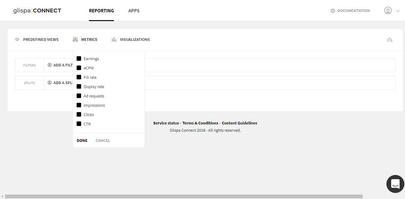 Скриншот (снимок экрана) Glispa