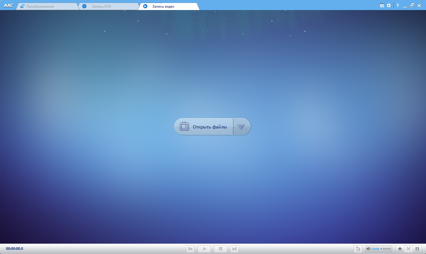 Скриншот (снимок экрана) Any Audio Converter