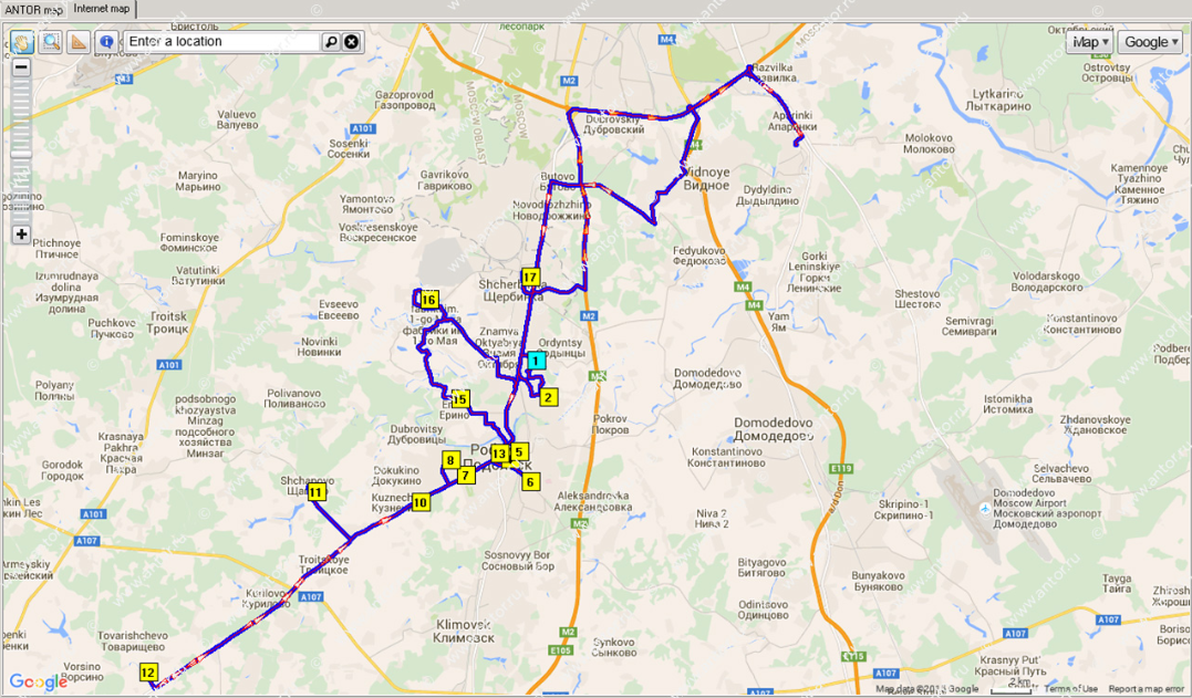 Скриншот (снимок экрана) ANTOR LogisticsMaster