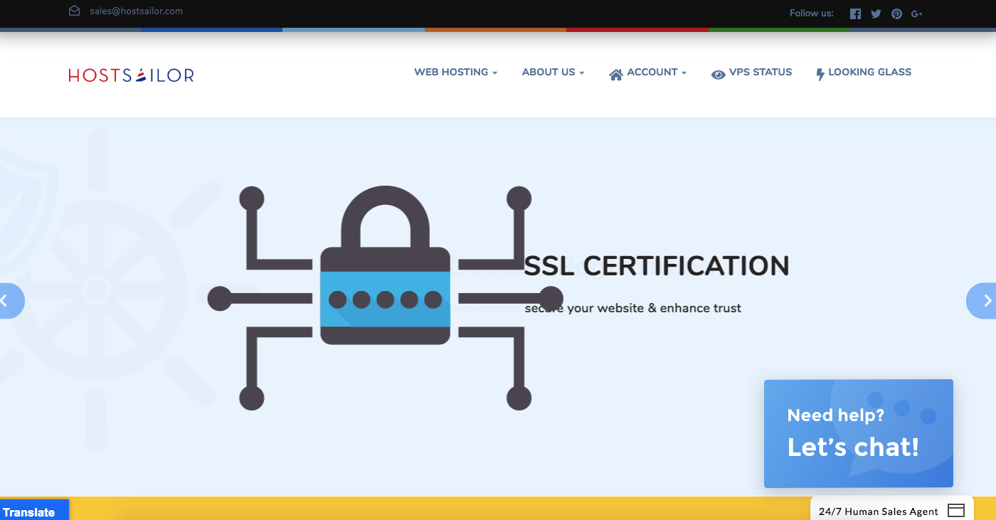 Скриншот (снимок экрана) Hostsailor