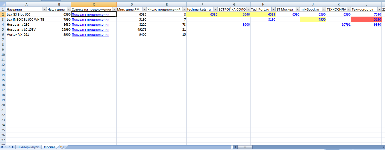 Скриншот (снимок экрана) Pricing.su