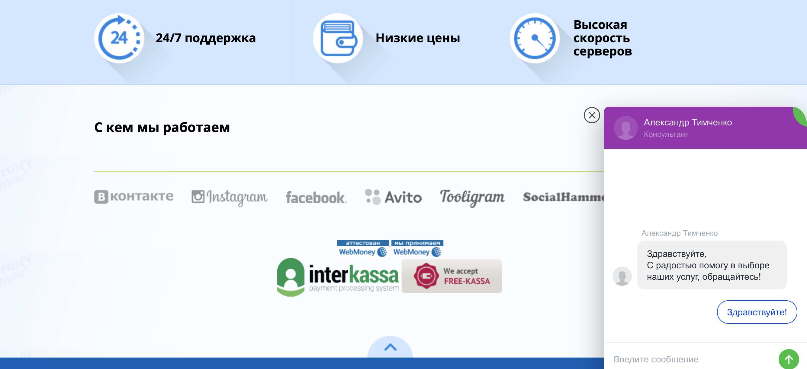 Скриншот (снимок экрана) Proxy White