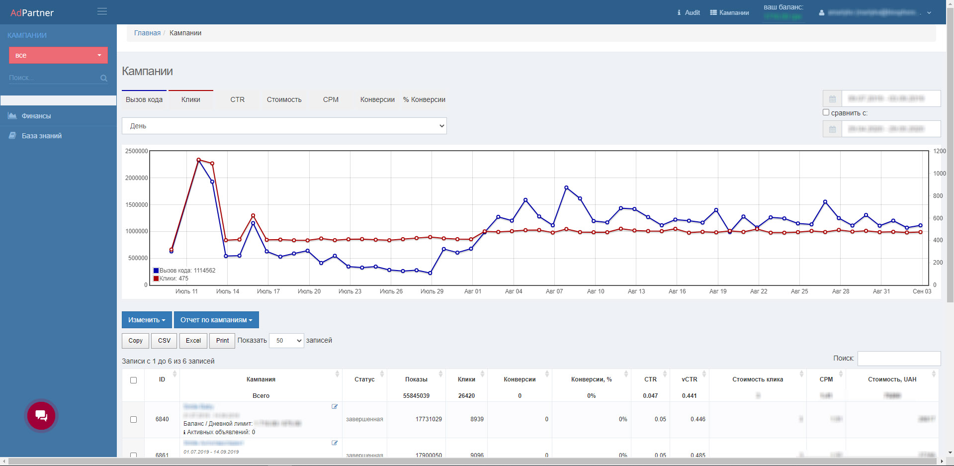 Скриншот (снимок экрана) AdPartner