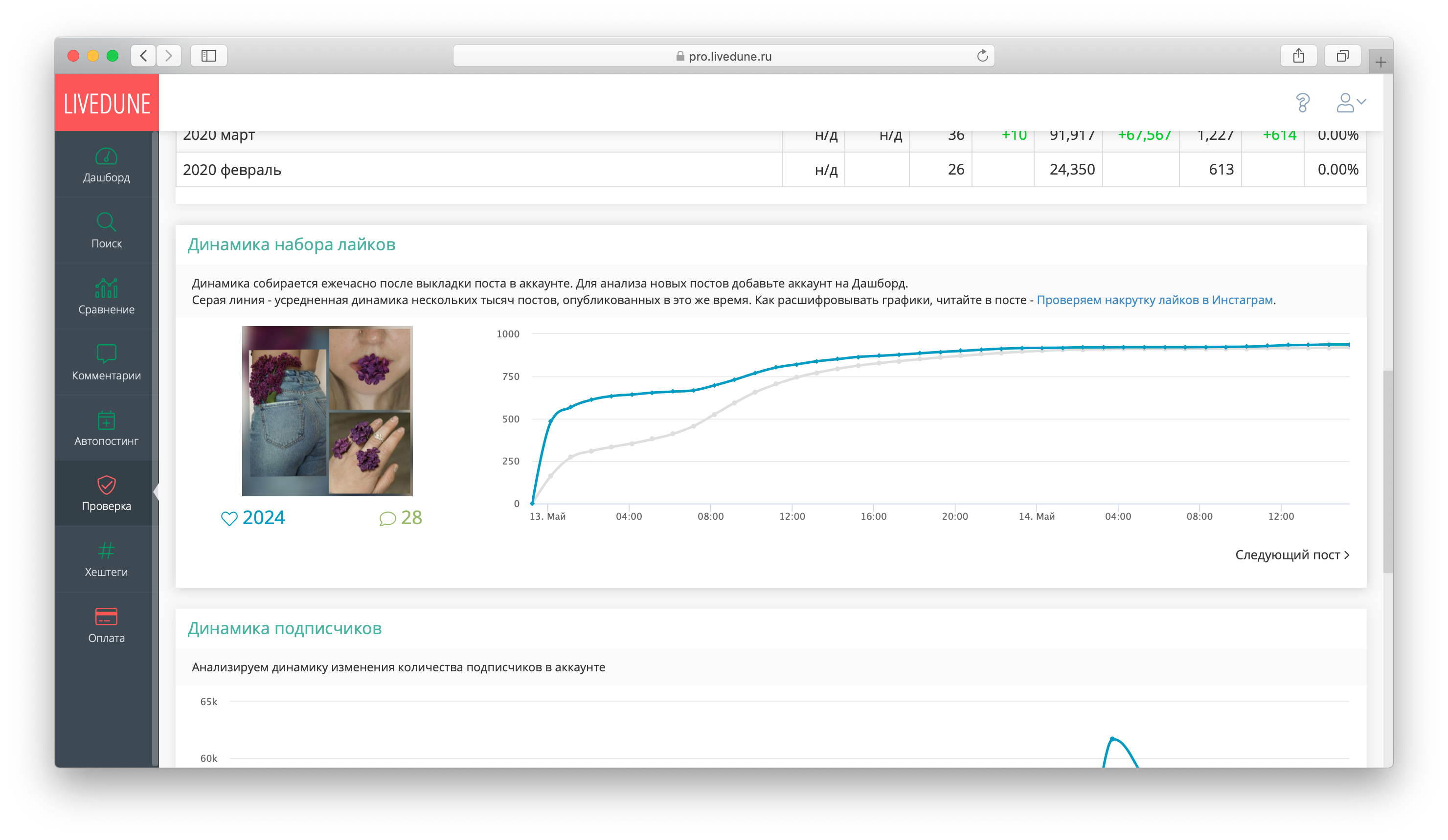 Скриншот (снимок экрана) LiveDune